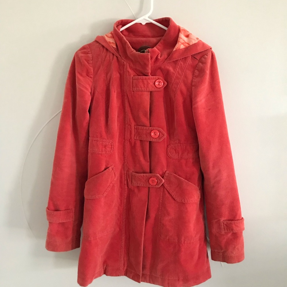 Anthro Idra Coral Coat